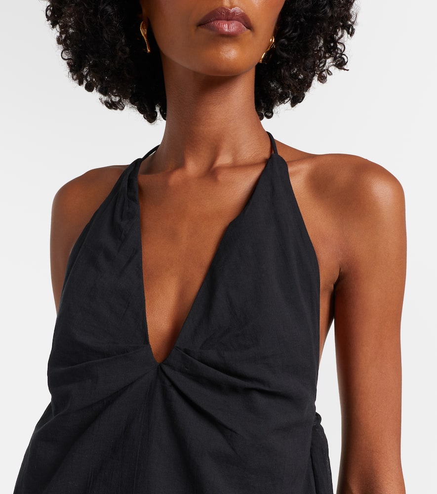 Azura halterneck cotton top