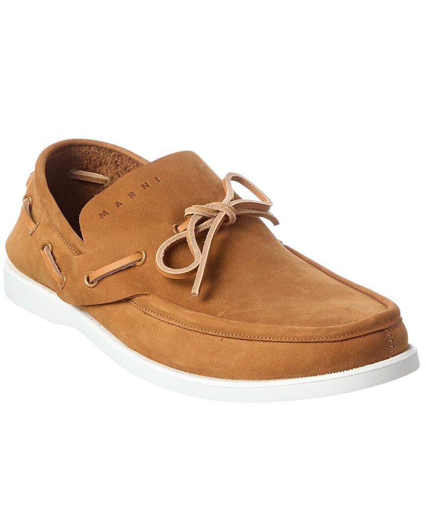 Nubuck Leather Boat Loafer