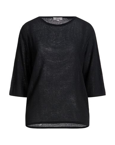 Woman Sweater Black Size L Cotton, Modal, Polyamide, Silk