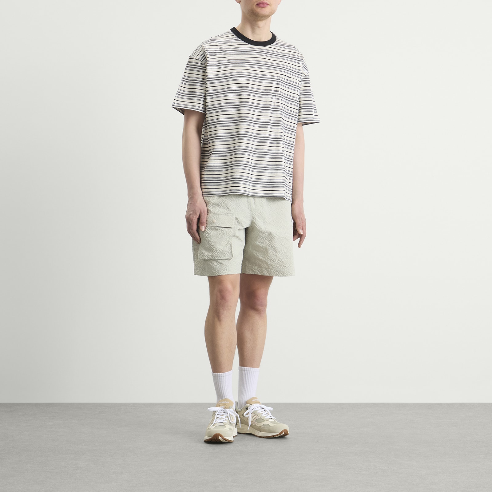 Men's Horizon Stripe T-Shirt Oatmeal