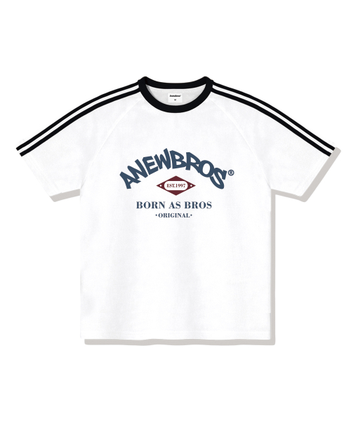 Bros Club Oversized Track Short Sleeve T-Shirt 4 Color