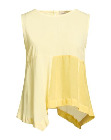 Woman Top Yellow Size 6 Viscose, Cupro