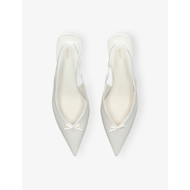 Womens Moriah Silk-Satin Slingbacks