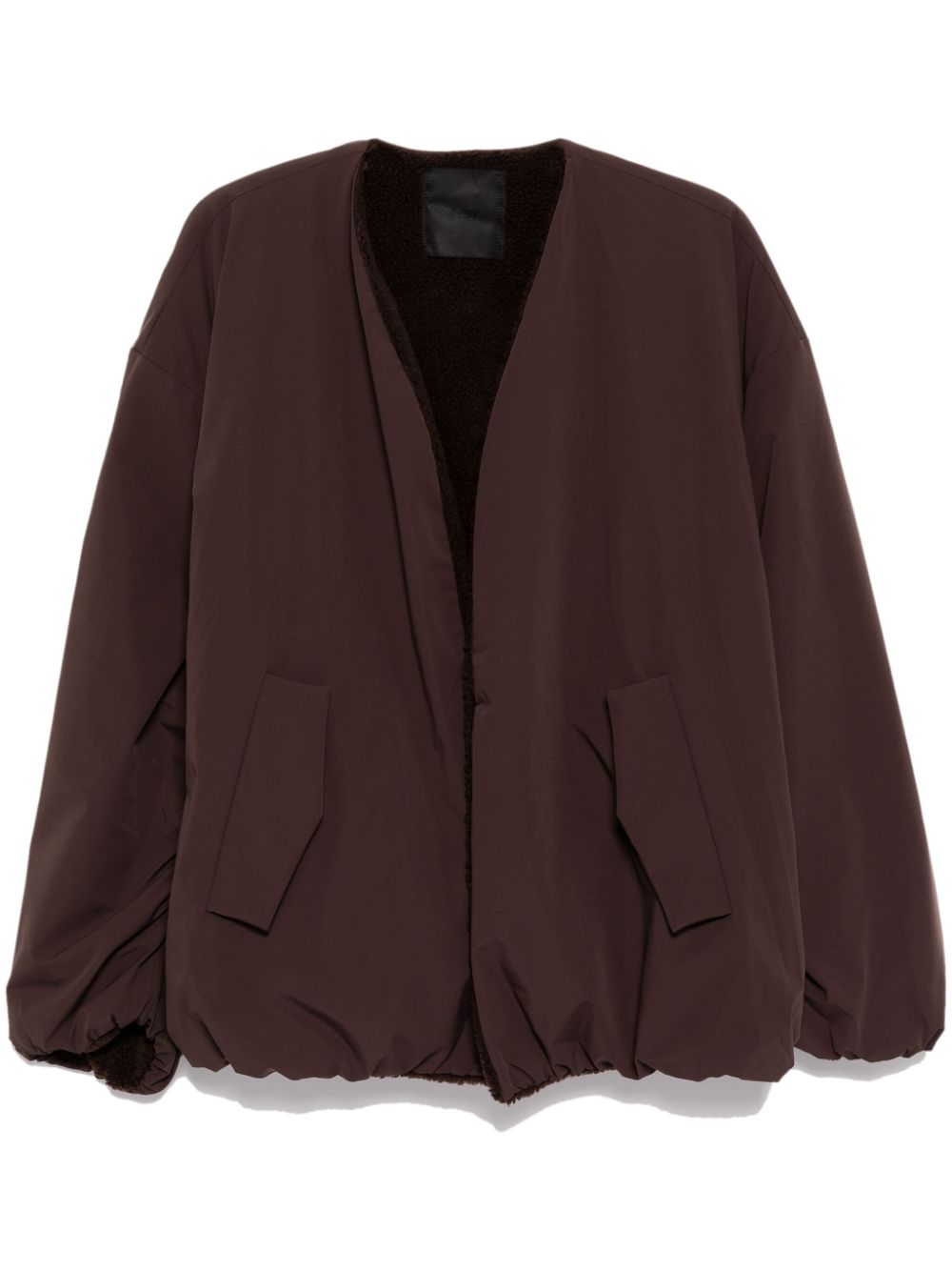 Gathered jacket - Brown