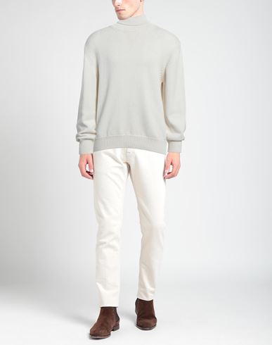 Man Turtleneck Ivory Size XXL Wool