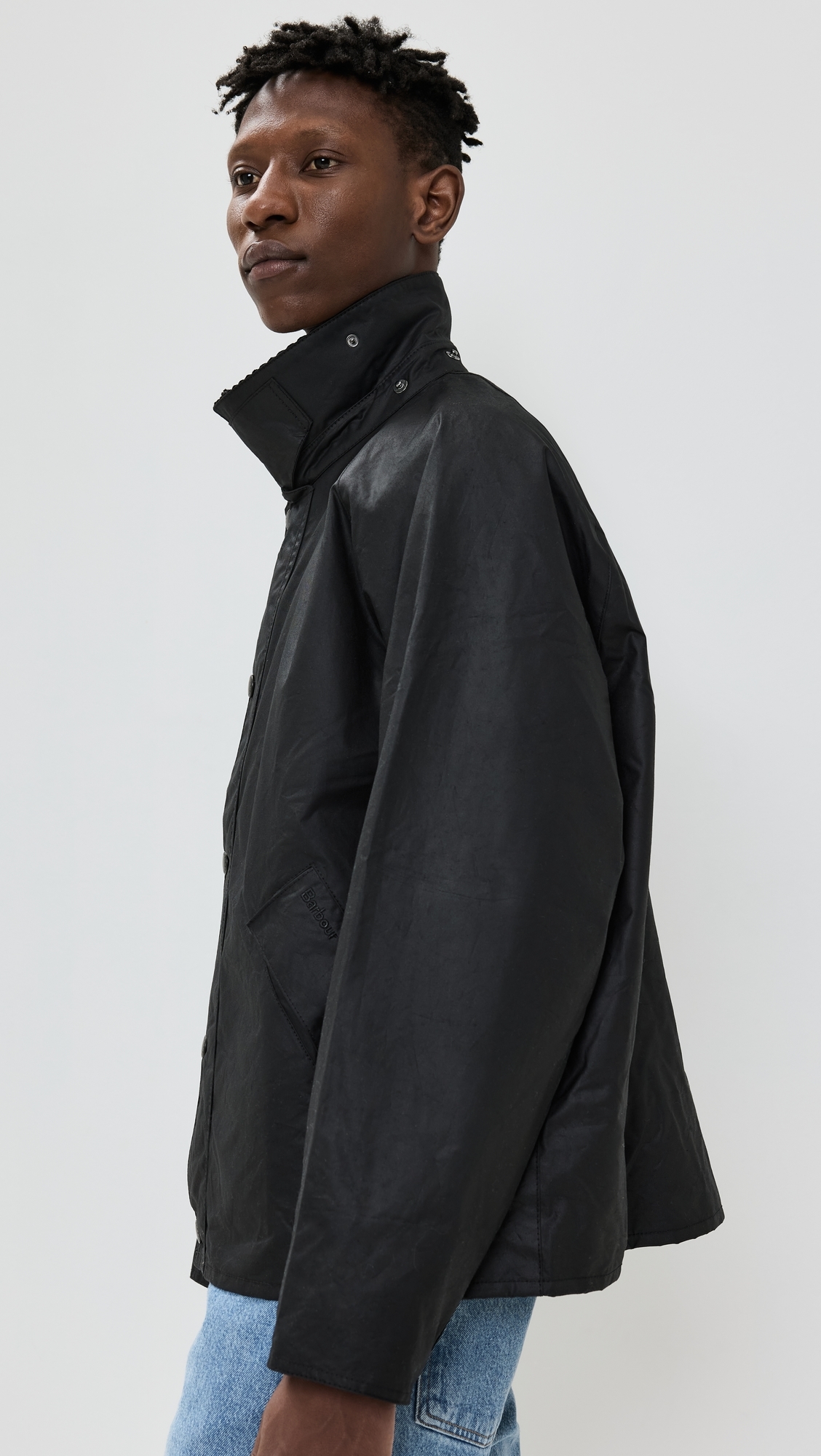 OS Transport Wax Jacket Black