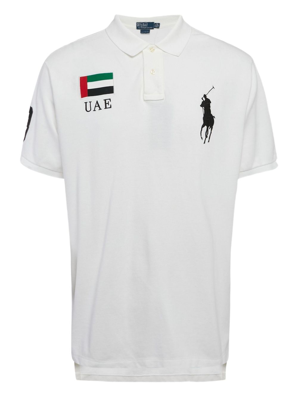 Pre-owned emblem-embroidered polo shirt - White