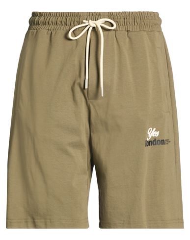 Man Shorts & Bermuda Shorts Military green Size XL Cotton