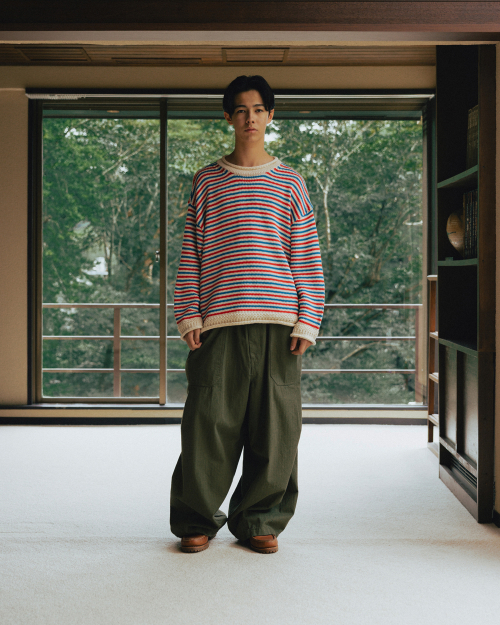 Herringbone Fatigue Balloon Pants
