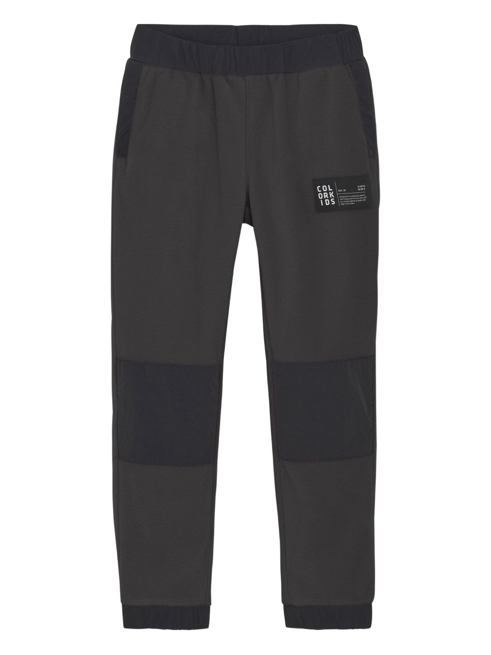 Panelled fleece track pants - Grey
