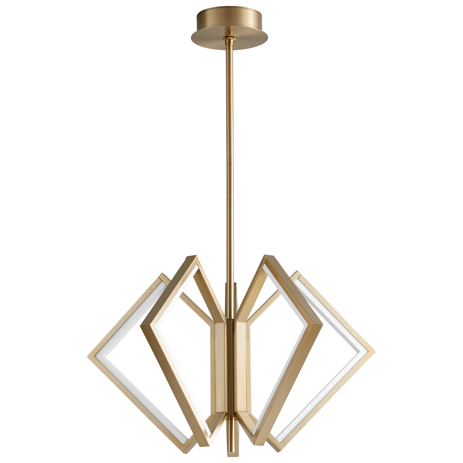 Aged Brass LED Ceiling Mount from the Acadia Collection