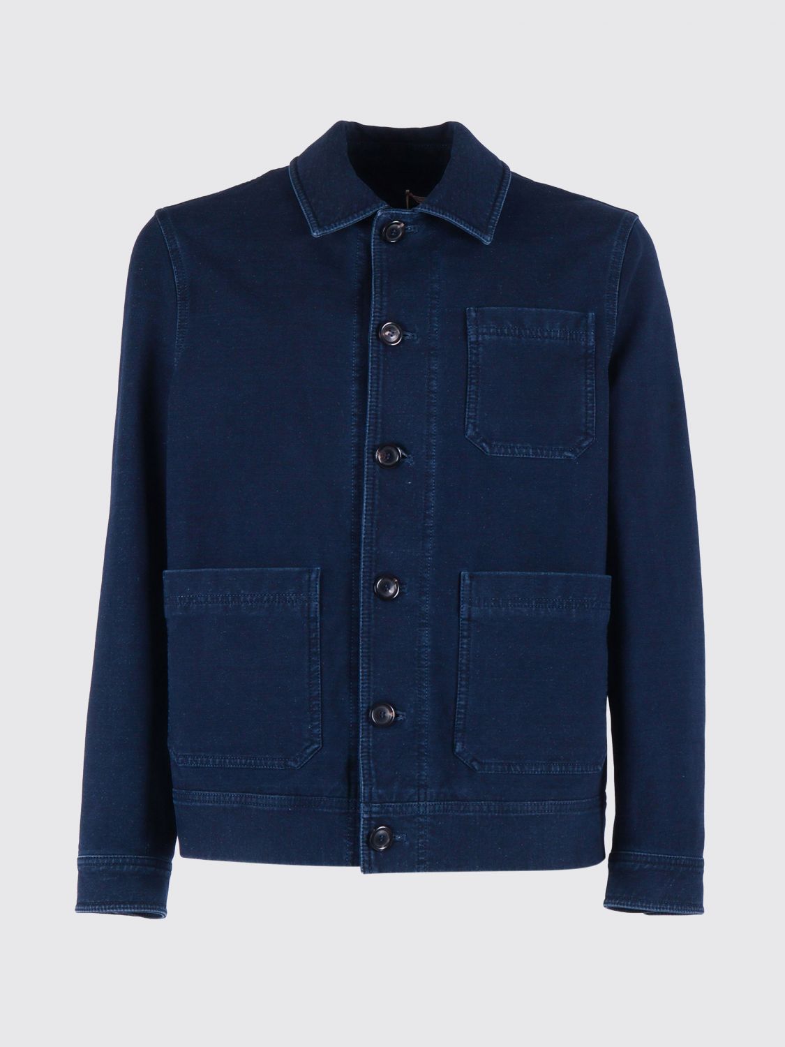 Coat Men color Blue