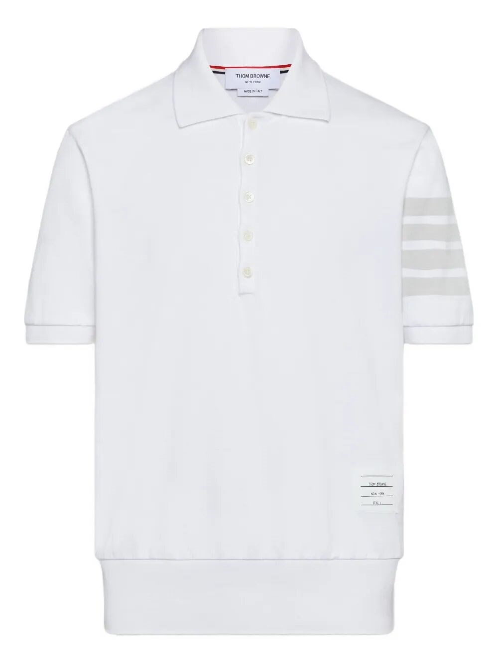 4-Bar Cotton Piqué Polo Shirt