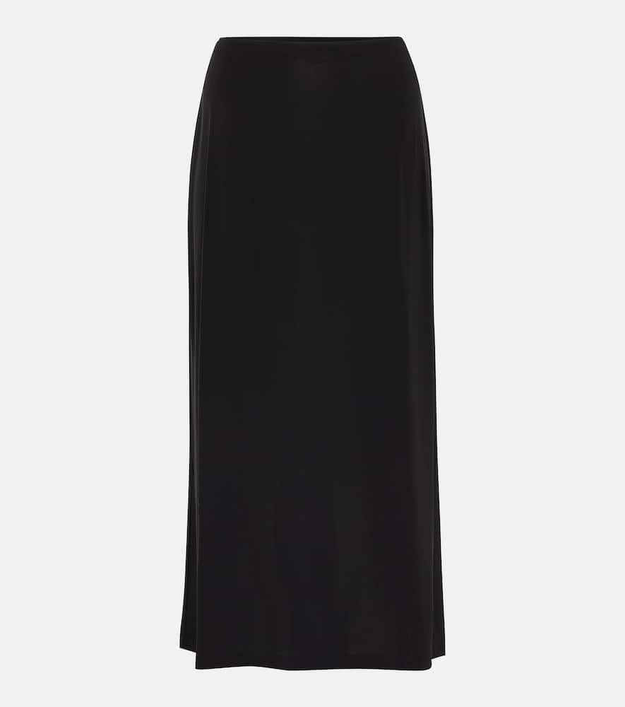 Jersey midi skirt