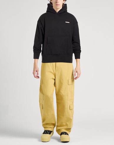 Man Sweatshirt Black Size L Cotton, Polyester