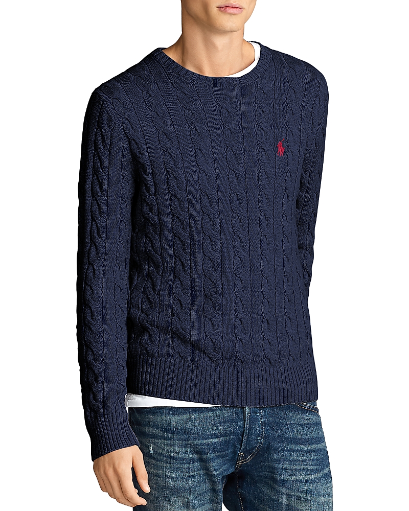 -Maglia in cotone con logo iconico-Uomo