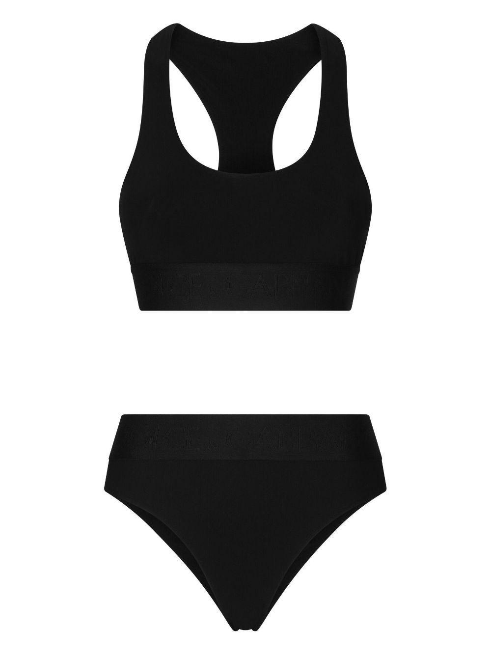Stretch-design bikini set - Black
