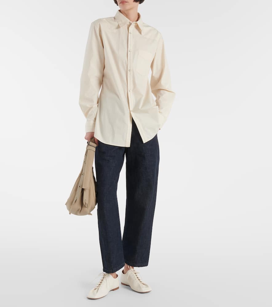 Cotton poplin shirt