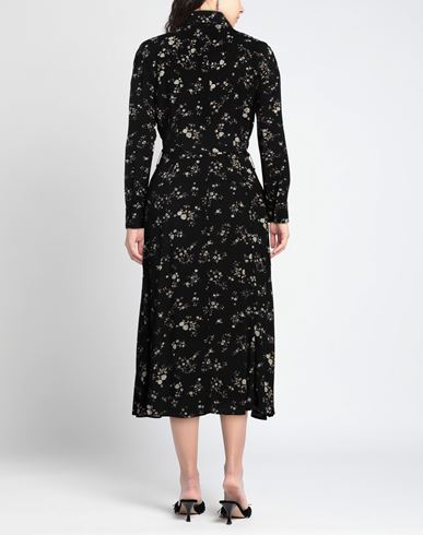 Woman Midi dress Black Size L Viscose