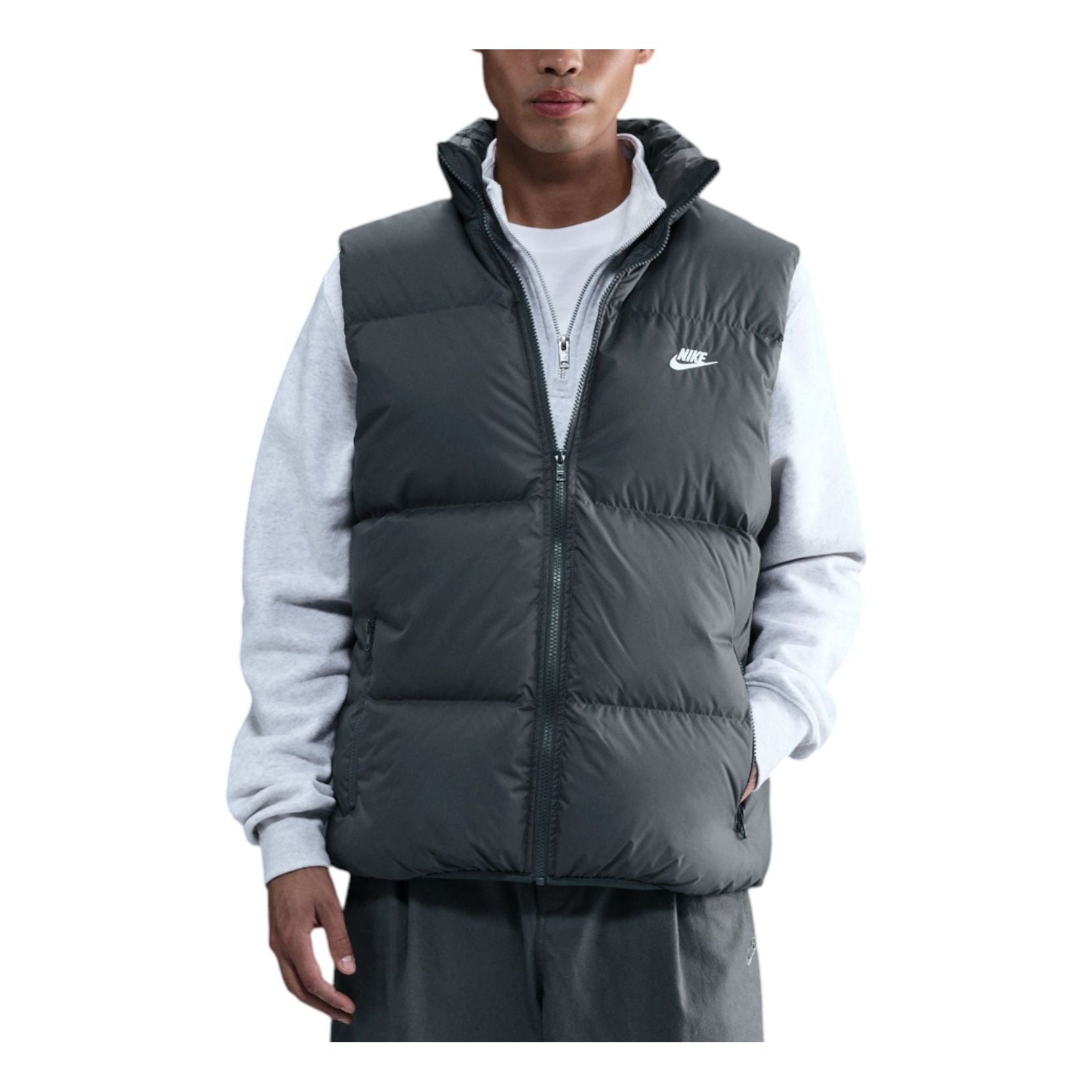 Sportswear Club Therma-FIT Puffer Vest 'Iron Grey White'