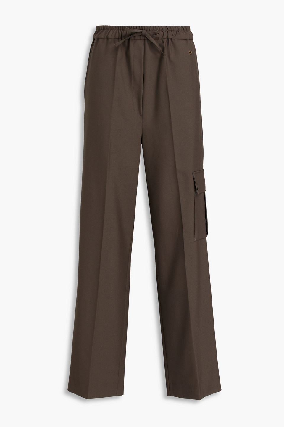 Wool-blend cargo pants - Brown - FR 34