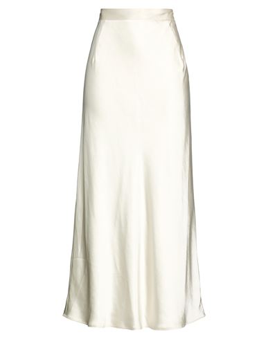 Woman Maxi skirt Off white Size 8 Polyester