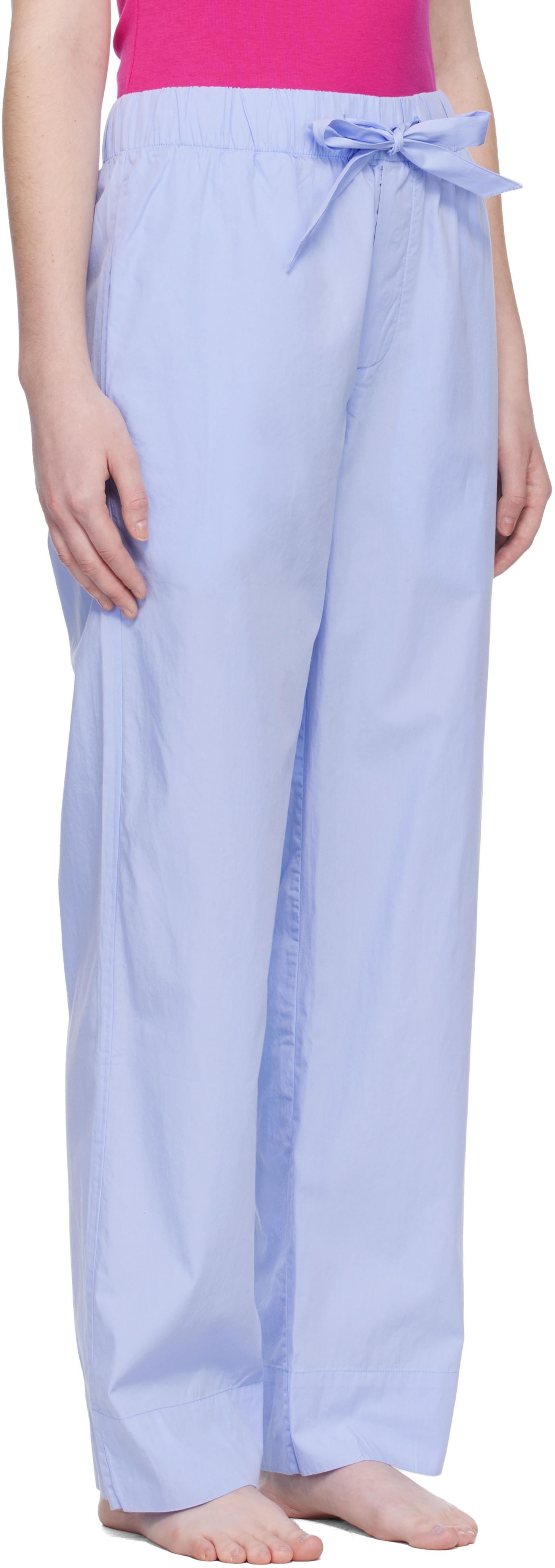 Blue Poplin Pyjama Pants