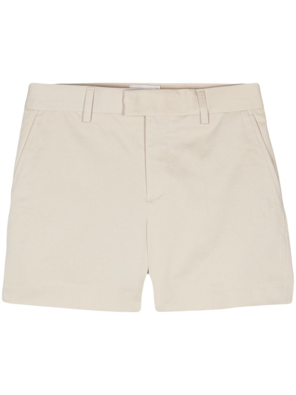 Rouny cotton twill shorts - Neutrals