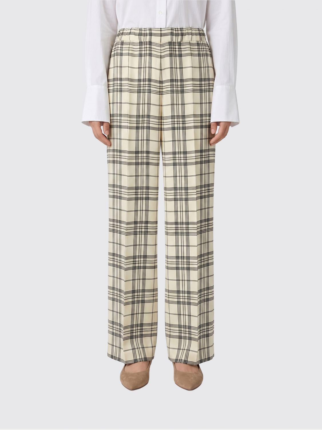 Pants Woman color Beige