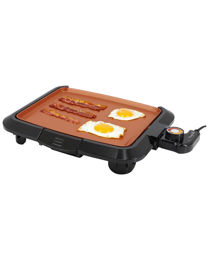 MegaChef 10.63in Electric Grill With Copper Coating