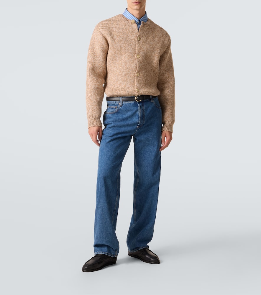 Wool and alpaca-blend cardigan