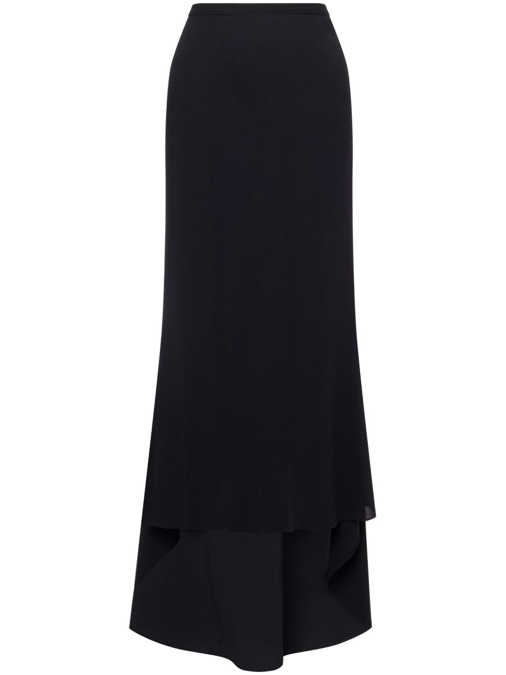 High-waisted maxi skirt - Black