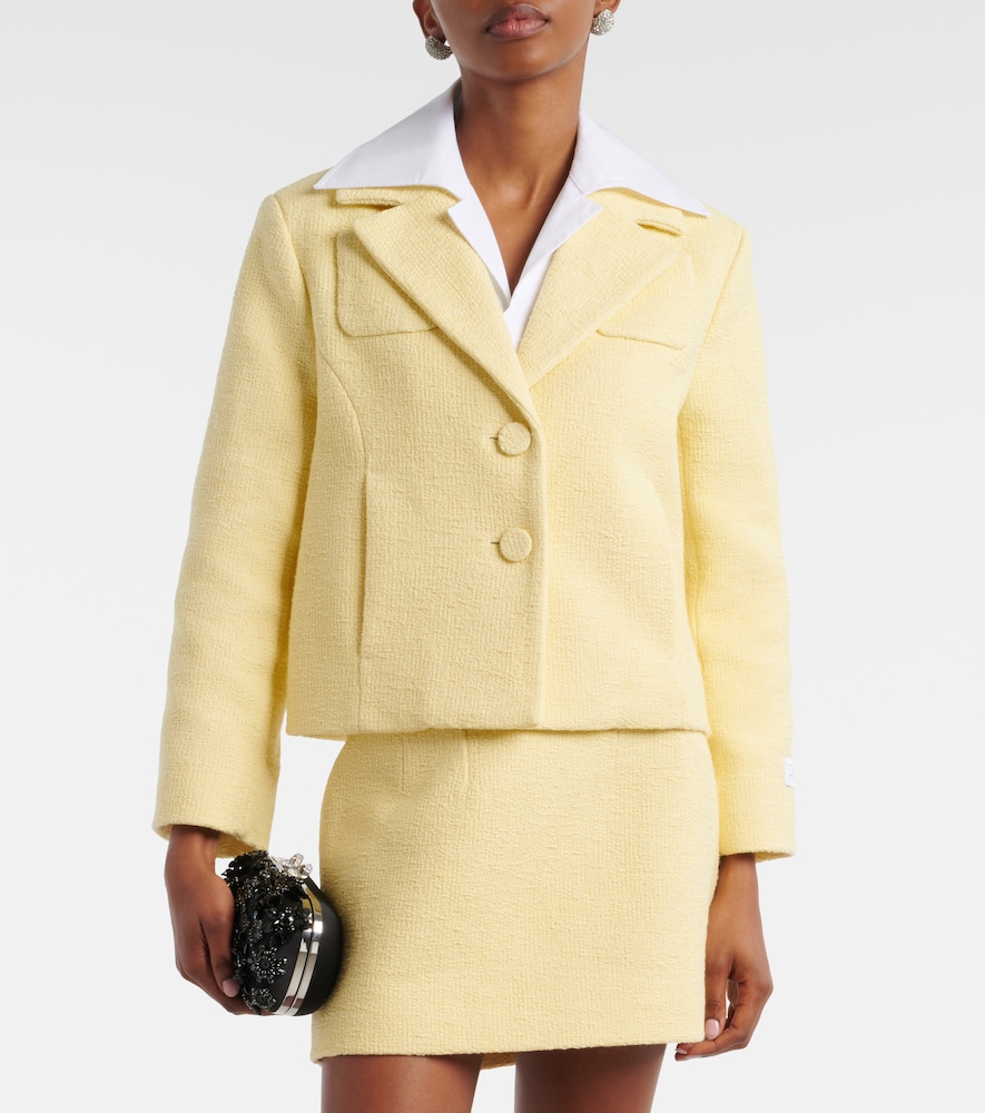 Cropped cotton jacket