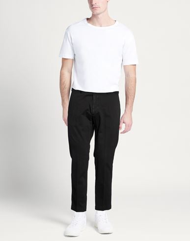 1+ More Size Man Pants Black Size 35 Cotton, Elastane