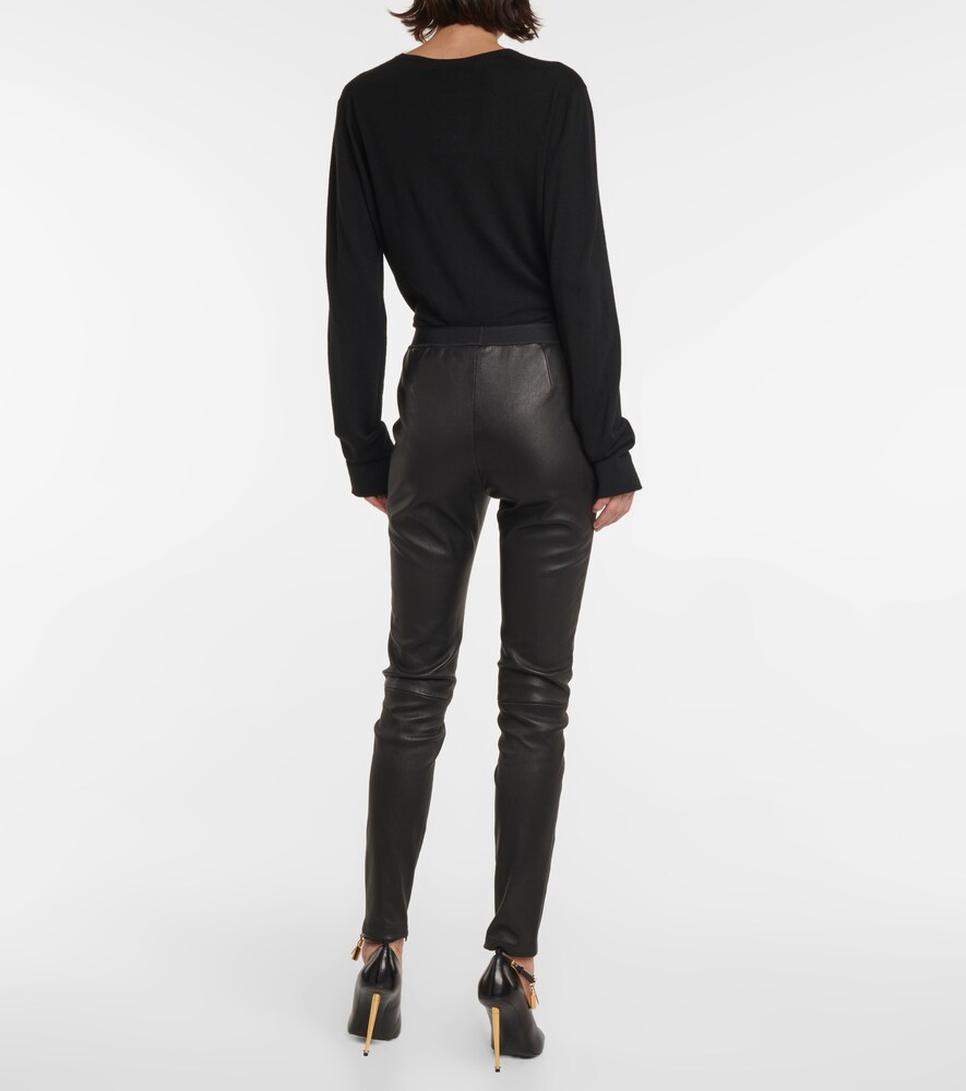 Leather leggings