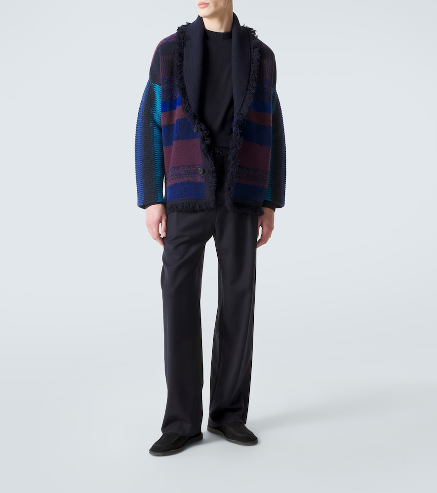 X Alanui cashmere and silk polo shirt