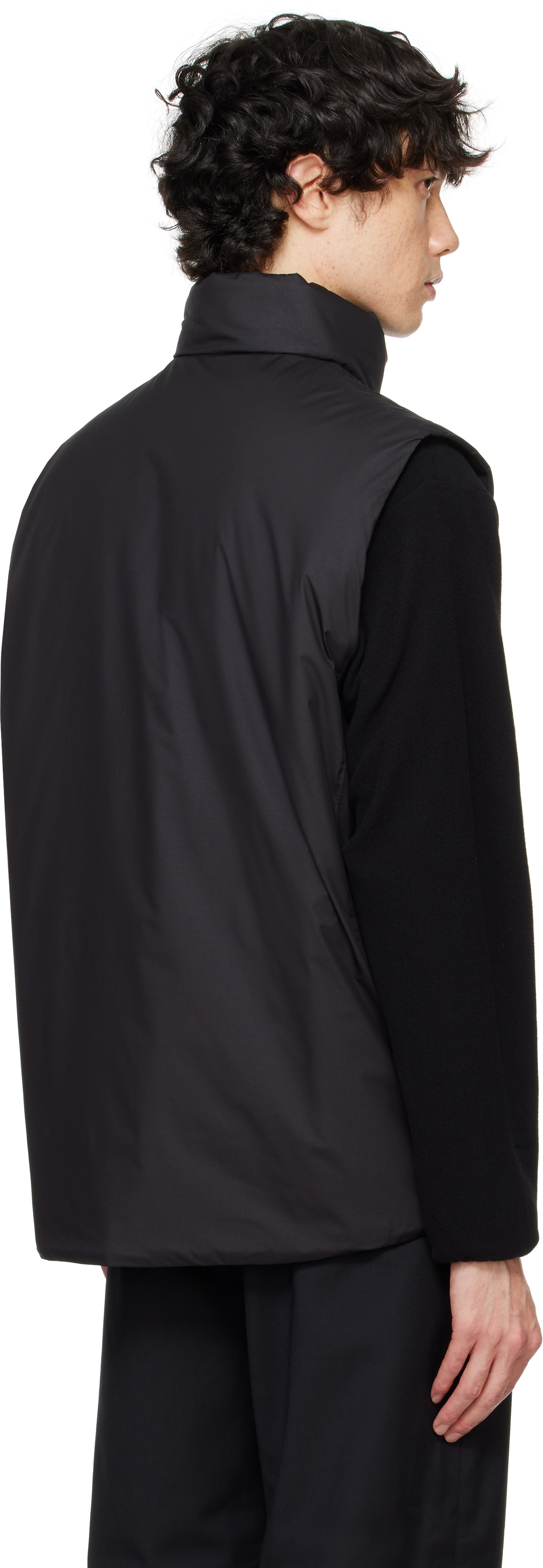 Goldwin Black WINDSTOPPER BY GORE-TEX LABS Puffy Vest