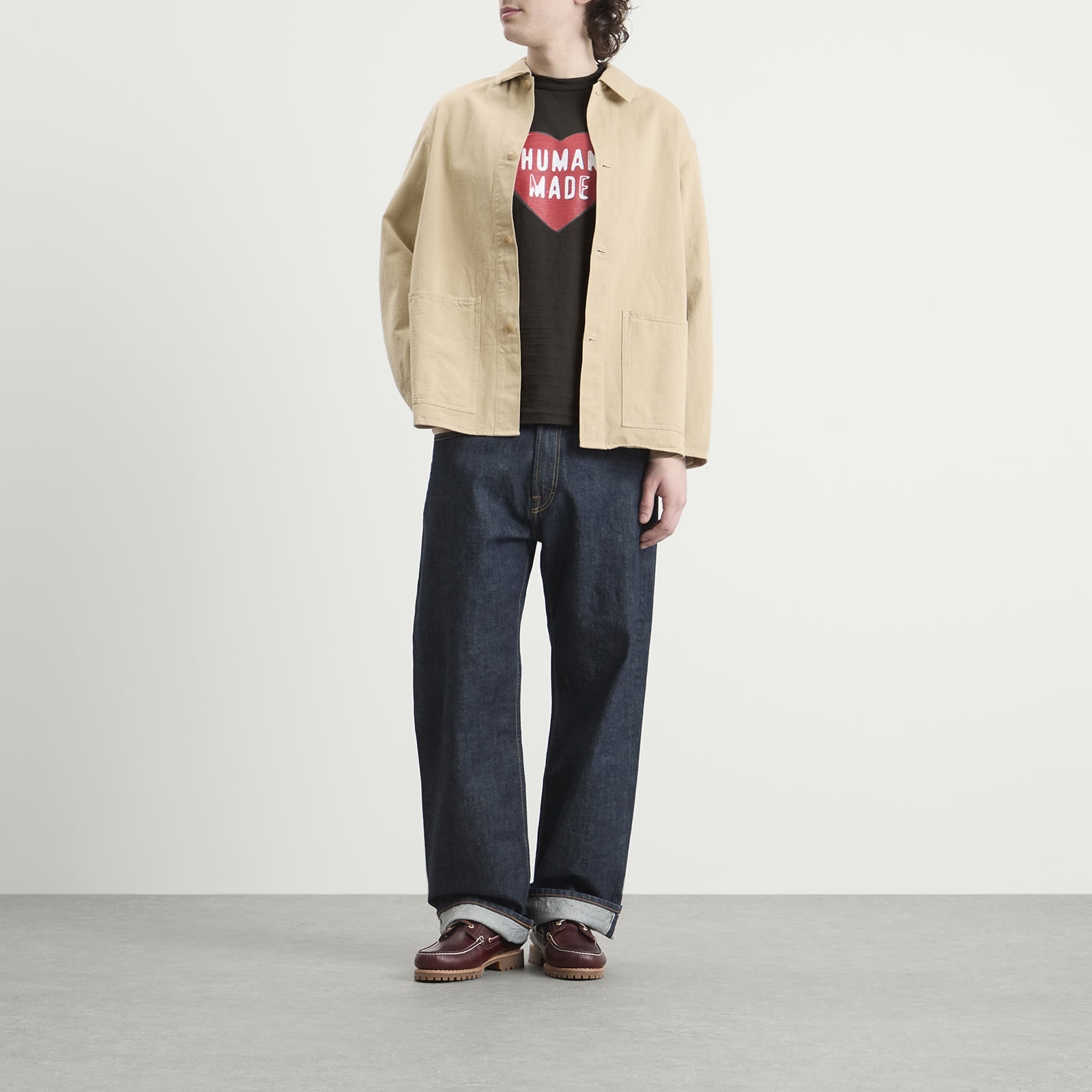 Men's Red Heart T-Shirt Black