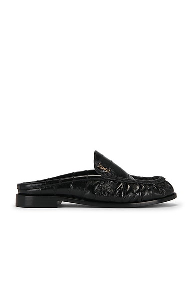 Saint Laurent Le Loafer Mule in Nero - Black. 36 also in