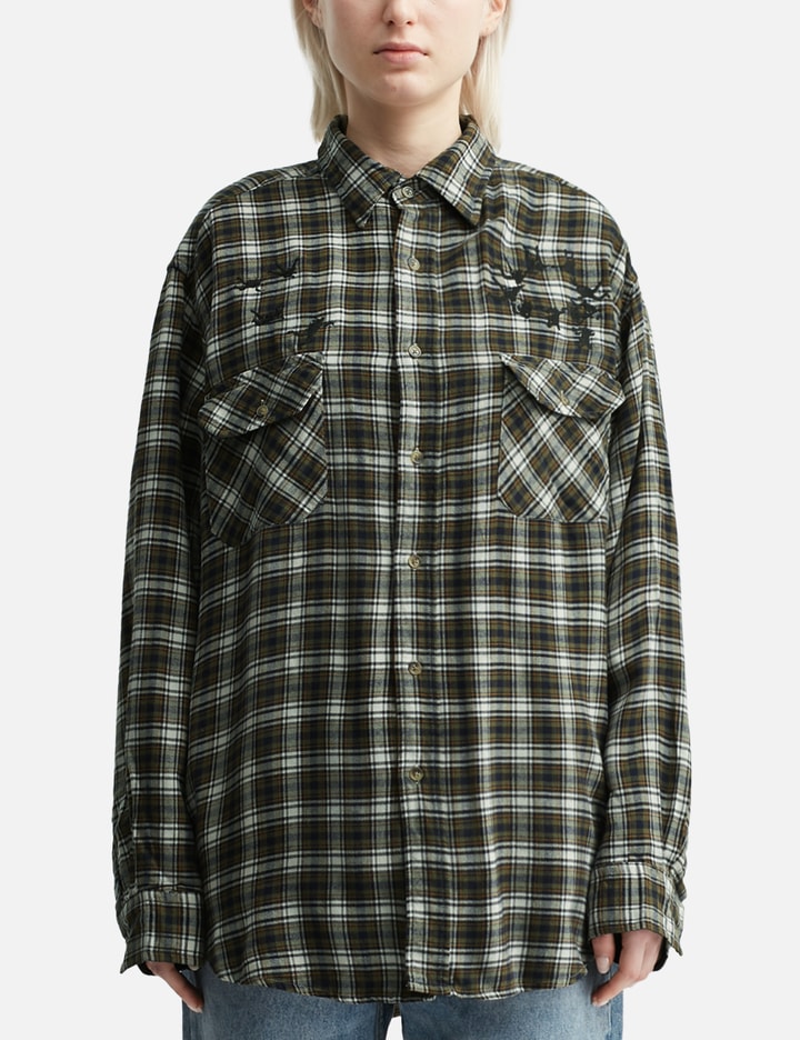 Upcycled Parachute Flannel Shirt