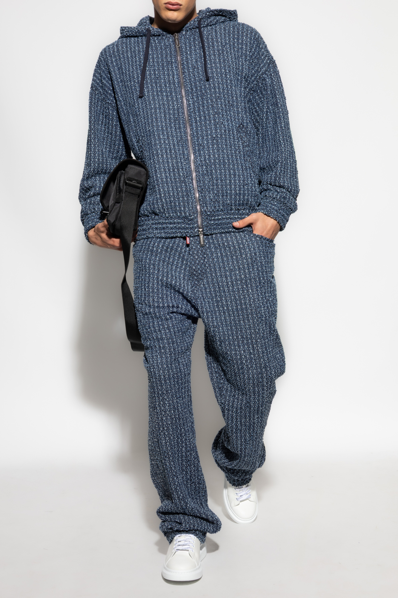Hooded Jacket, Men's, Blue
