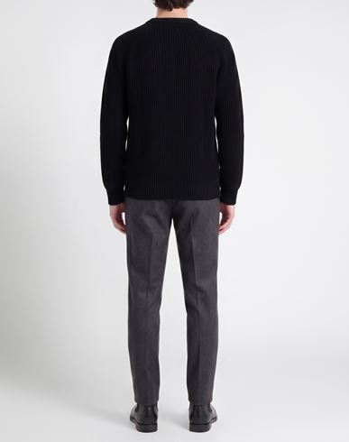 Man Sweater Black Size 48 Virgin Wool