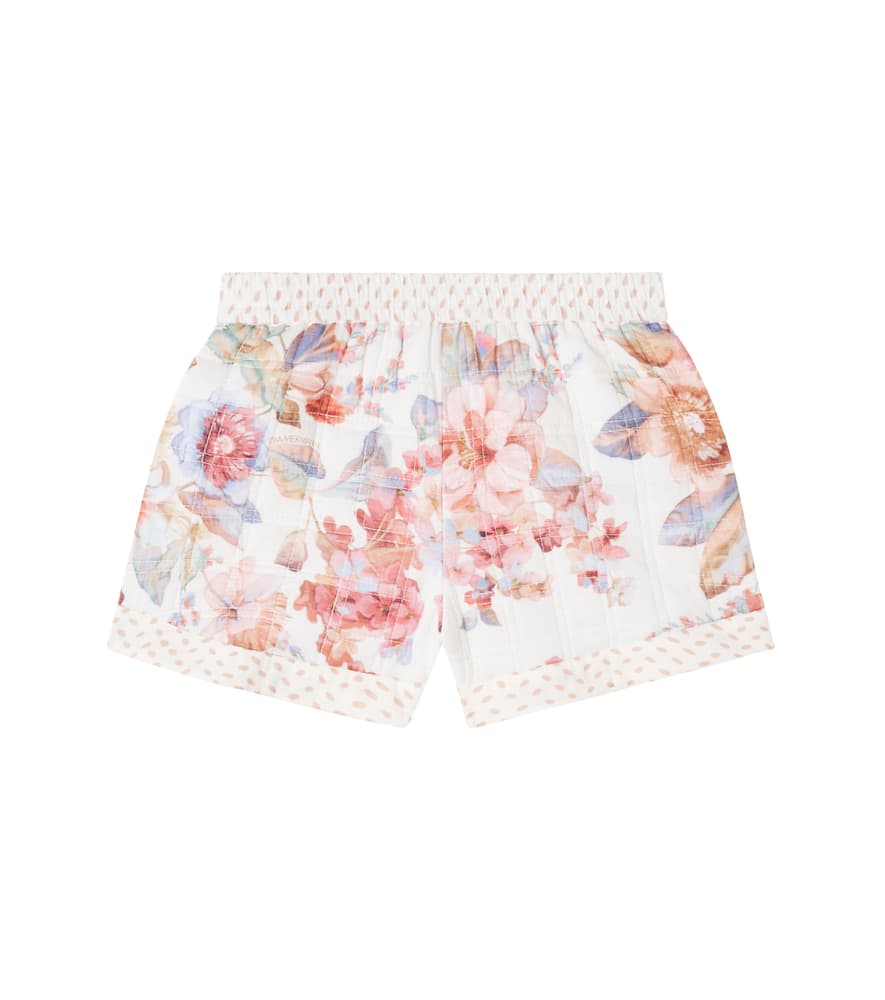 Awaken floral quilted cotton shorts