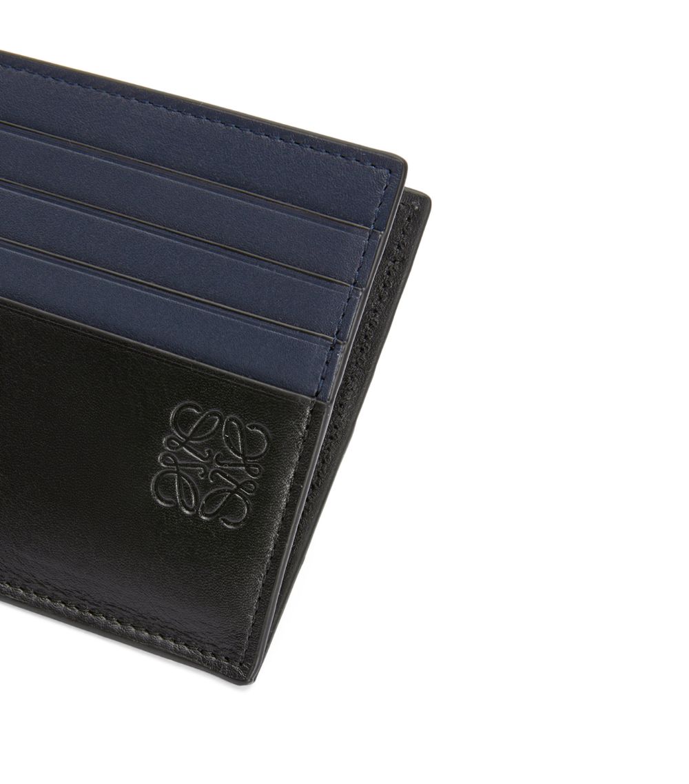 Leather Open Bicolour Card Holder