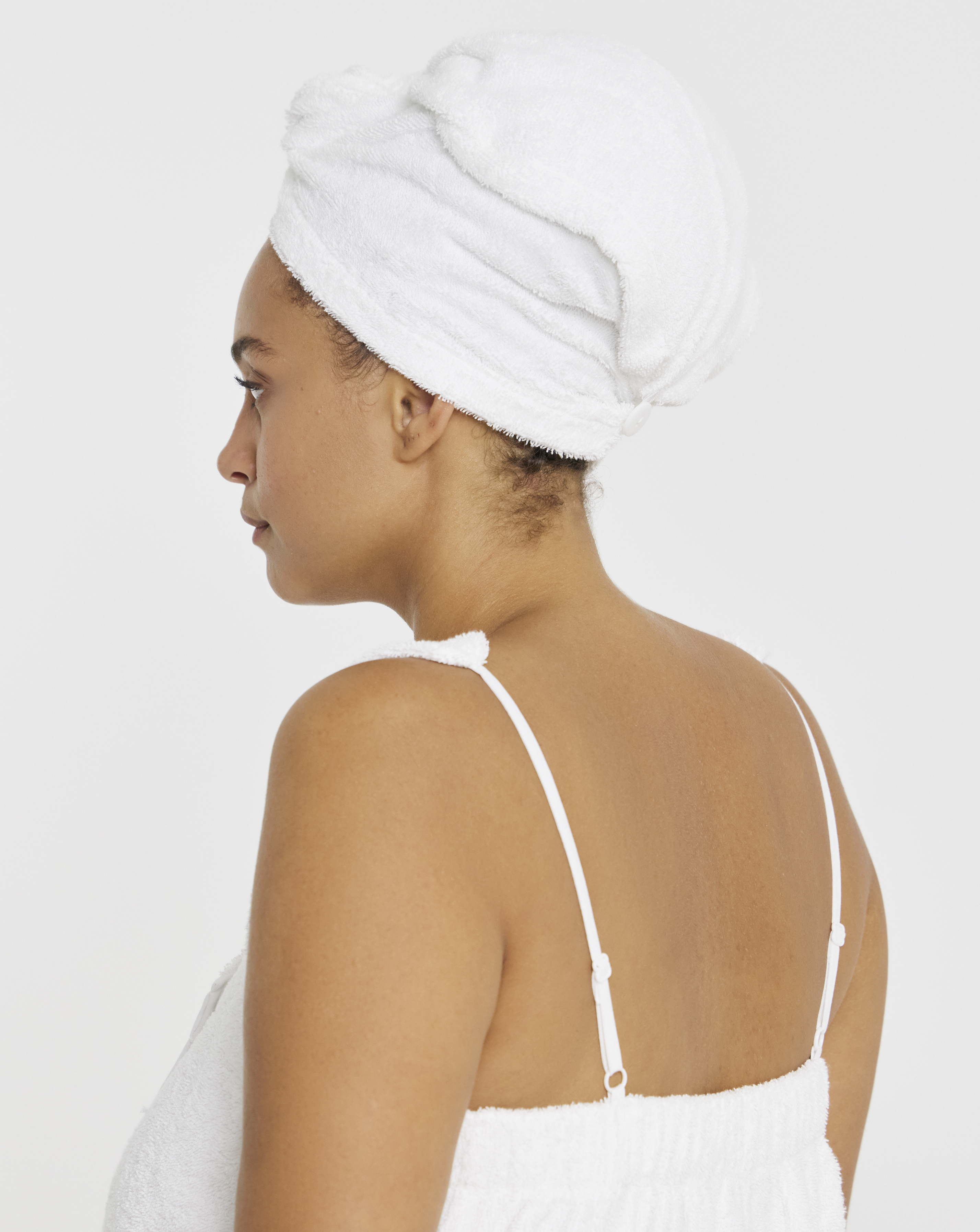 Towelling Shower Wrap & Turban