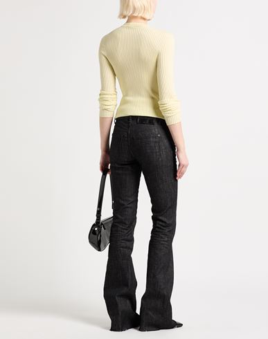 Woman Jeans Black Size 10 Cotton, Elastane