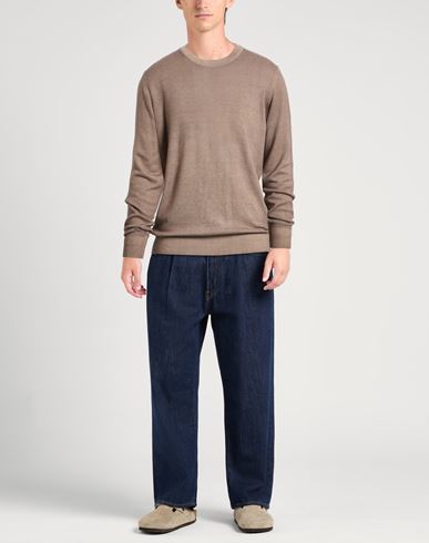 Man Sweater Light brown Size 36 Cashmere