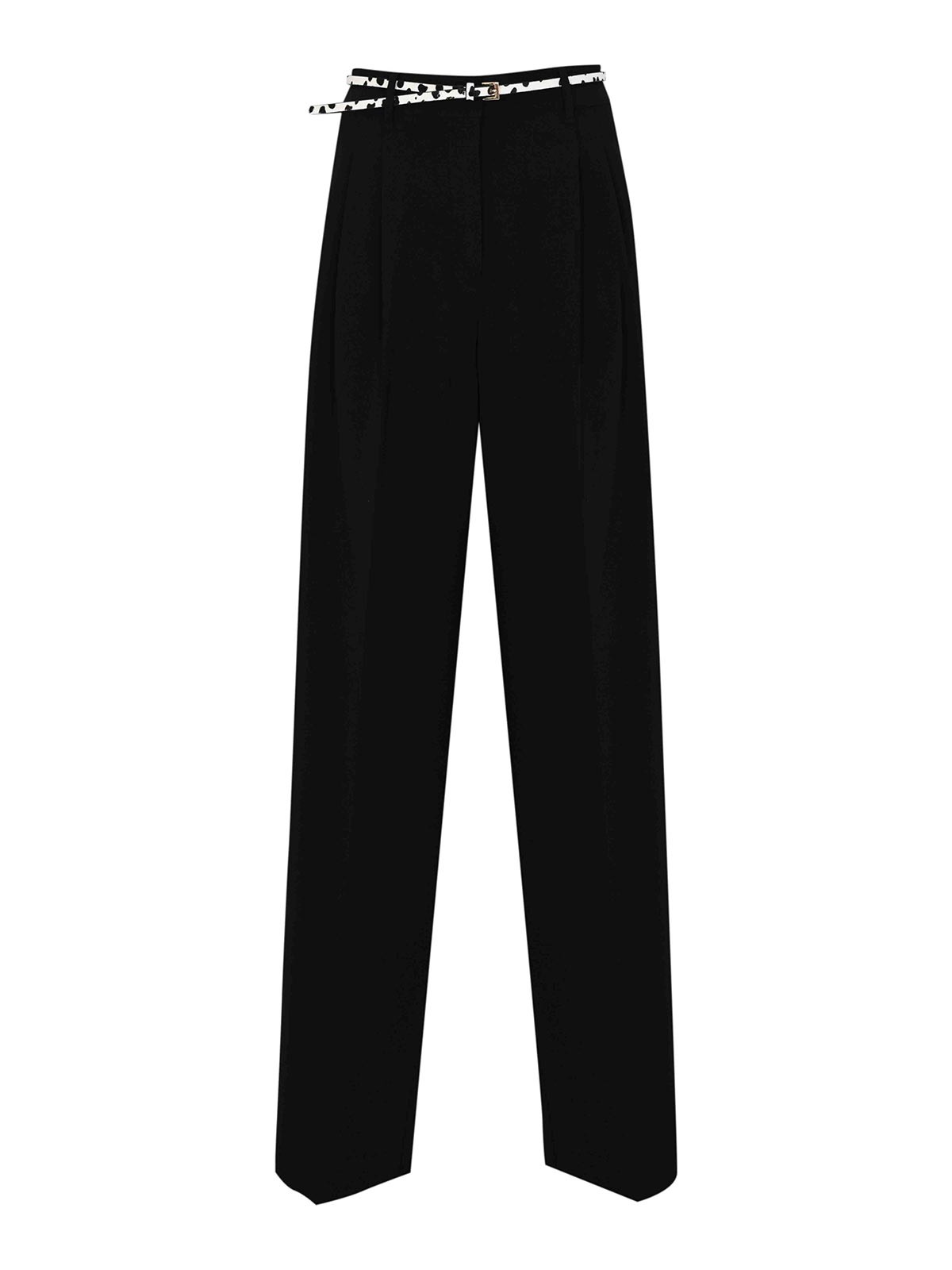 Mstcorvino fluid trousers in cady with belt