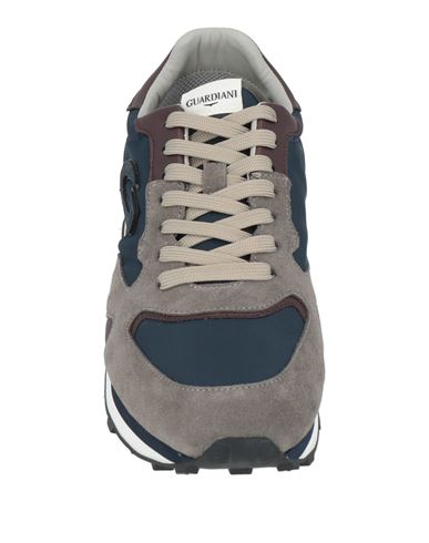 Man Sneakers Navy Size 11 Leather, Textile fibers