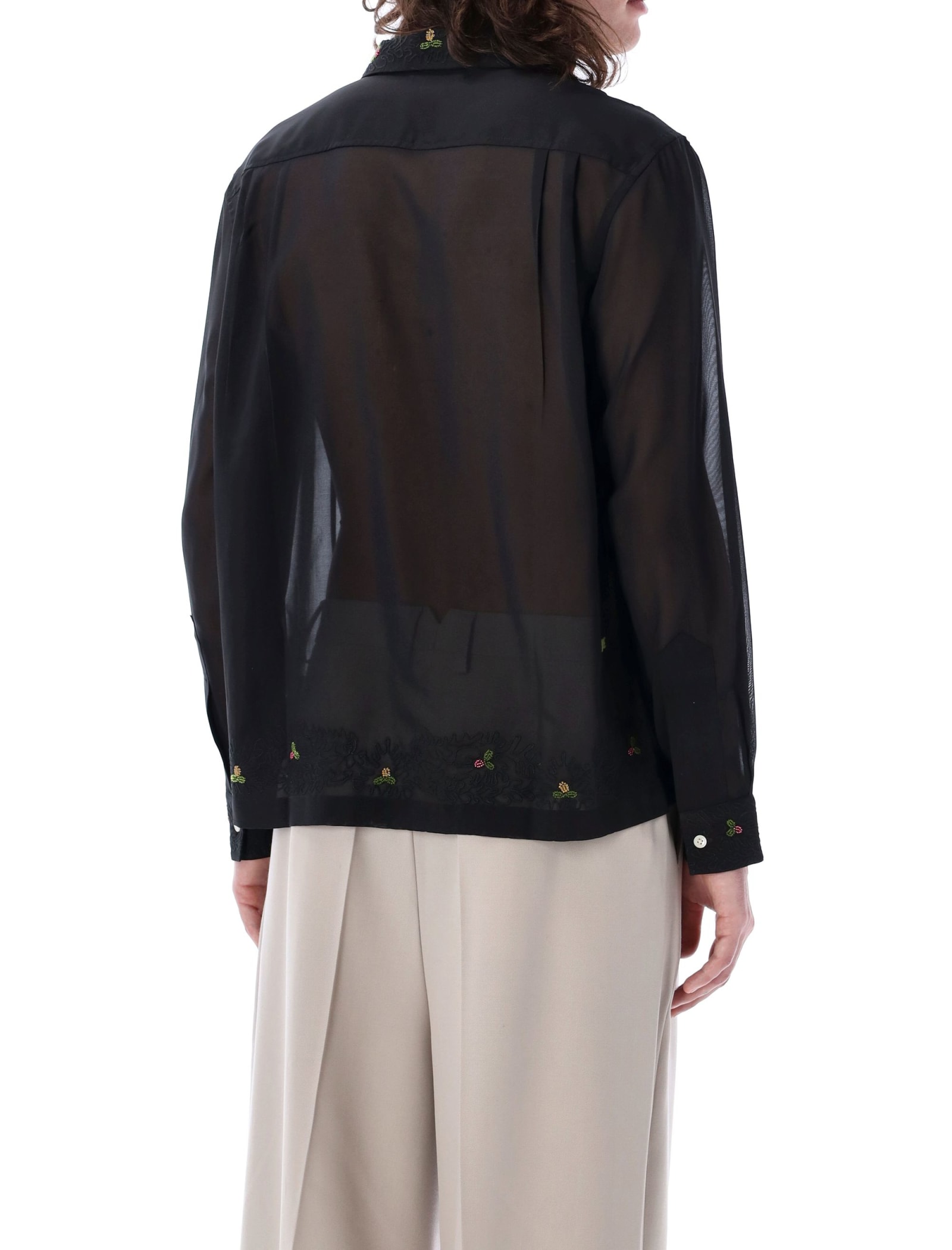Beaded Framboise Ls Shirt